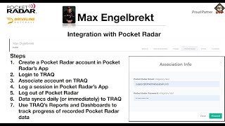 Pocket Radar - Driveline TRAQ Integration - Expo Theater 2020 screenshot 1