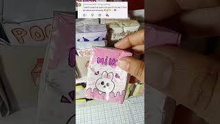 paking fake order 📎📦🍥🍓🍉 #papersquishy #rpstickers #trendingshorts #shortfeed