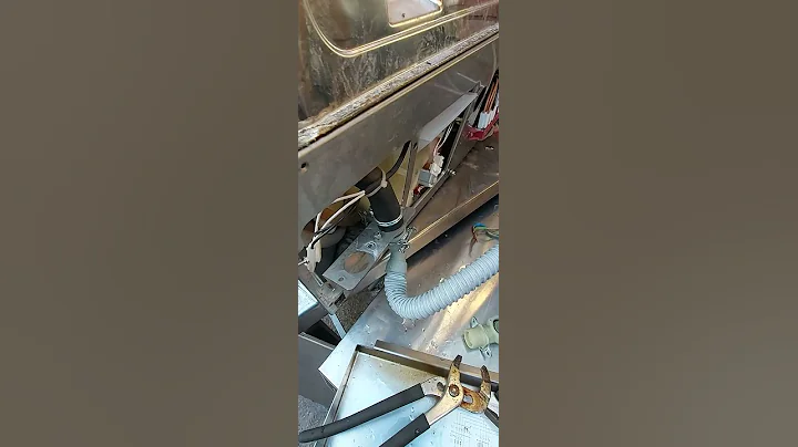 The water inlet of the dishwasher is blocked