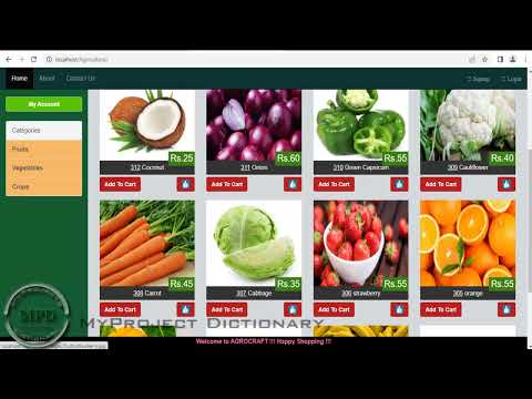 Online Selling Of Fruits and Vegetables Application Using PhP