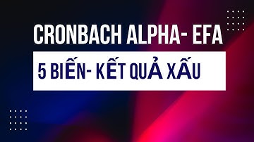Tự xử khi Chạy SPSS: Cronbach alpha và EFA mô hình 5 biến độc lâp hồi quy tuyến tính kết quả xấu