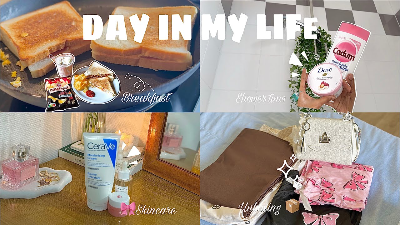 Day in my life ༘⋆🌷🫧💭₊˚ෆ|Staying home🏡& My first vlog🎬