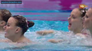 Russian Federation (RUS) Team Technical Final London European Aquatics Championships 2016