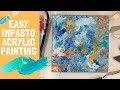 EASY IMPASTO ACRYLIC PAINTING TECHNIQUES: Painting with a Palette Knife, Add Texture, Beginner Art