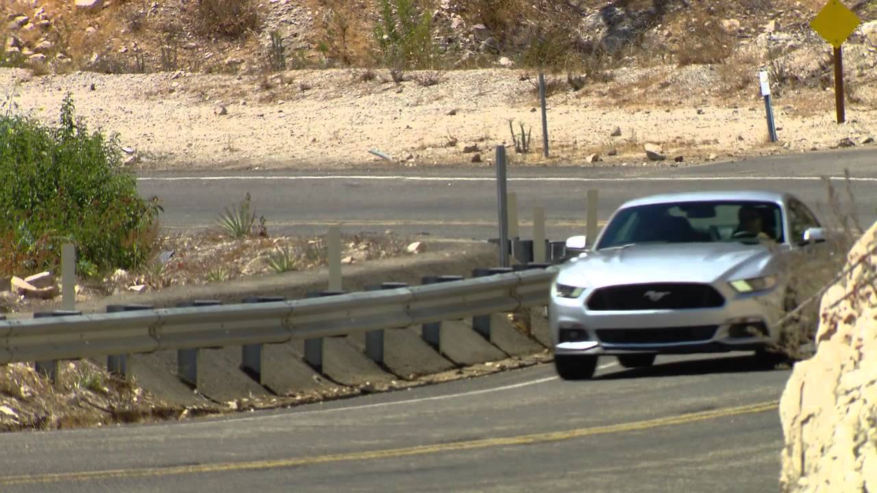 2015 Mustang GT Driving - Ingot Silver