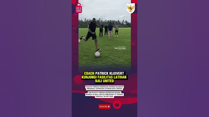 COACH PATRICK KLUIVERT JAJAL LAPANGAN BALI UNITED TRAINING CENTER #patrickkluivert #alexpastoor