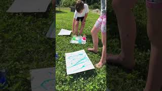 Summer #artforkids Splatter Painting Summer #artforkids Splatter Painting
