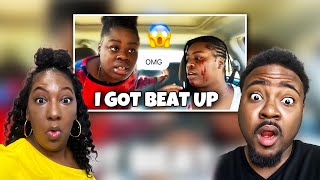 I GOT BEAT UP PRANK ON SISTER *She Grabbed A Knife* REACTION