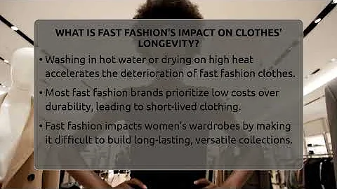What Is Fast Fashion's Impact On Clothes' Longevity? - Glam Girl's Closet