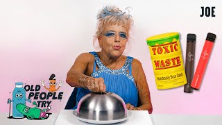 Old People Try Vapes & Toxic Waste Sour Sweets screenshot 2