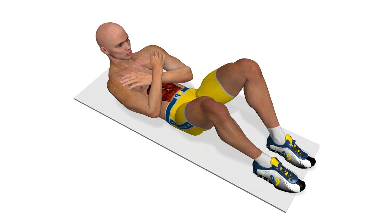 Abdos parfaits: Redressement avec les bras croisés abdospas drops