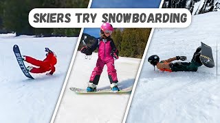 Snowboarding For The First Time | Family Outdoor Fun