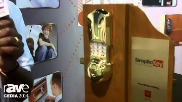 CEDIA 2014: SimpliKey Demonstrates Its Remote Control Electronic Deadbolt With Hidden Keypad