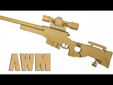 How To Make AWM Sniper in PUBG From Cardboard DIY By King OF Crafts