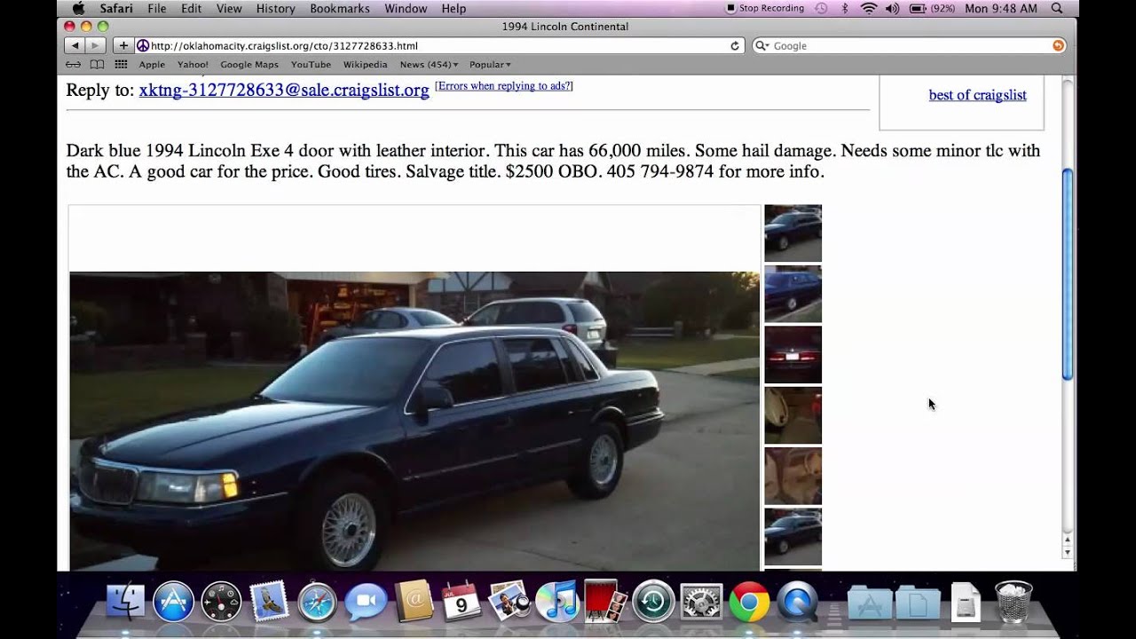 Craigslist Oklahoma City Used Cars For Sale - Best By Owner Options in 2012 - YouTube