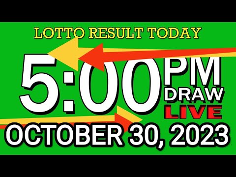 LIVE 5PM LOTTO RESULT TODAY OCTOBER 30, 2023 #5pmlottoresulttoday Lotto Draw Today