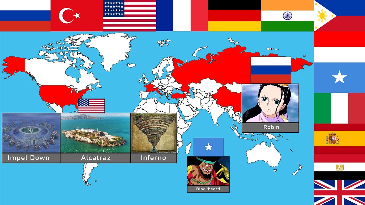 The World Map of One Piece 