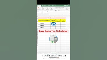 🛑 Stop Overpaying! Easy Trick to Calculate Sales Tax Perfectly in excel! #excel #excelshorts #shorts