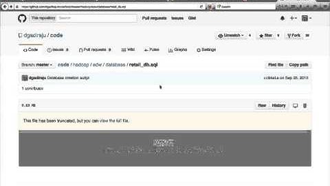 Hadoop Certification - HDPCD - Setup retail_db database