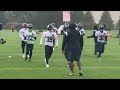 Geno Smith, DK Metcalf And The Seattle Seahawks Practice In The Rain For Washington Commanders