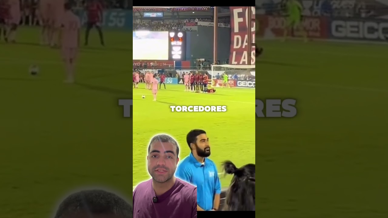 O Messi fez esse segurança perde o emprego??? #shorts #messi