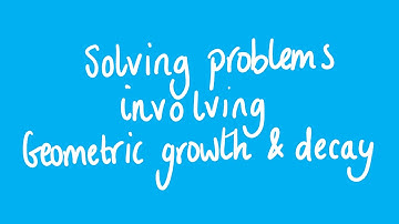 Solving problems involving geometric growth and decay | Unit 3 and 4 VCE Further Maths