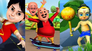 Motu patlu ki jodi ,shiva subway Street run,Little hanuman very amazing gameplay #runninggamesinside screenshot 4