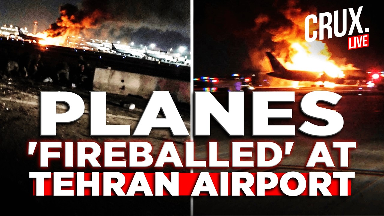 Iran LIVE | Loud Blasts At Tehran's Mehrabad Airport, Planes On Fire Amid Intense US Israel Strikes