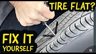 How to Fix a Flat Tire $5 Will it work? Tire patch Kit - How to Plug a Flat tire on a car Huge Screw by NKP Garage 167 views 2 months ago 13 minutes, 10 seconds