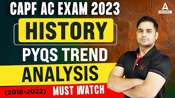 CAPF AC EXAM 2023 HISTORY PYQS TREND ANALYSIS (2018-2022) MUST WATCH