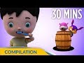 Brush Our Teeth | Good Habits Songs | 3D Nursery Rhymes for Children | Hippy Hoppy Show I 30 Mins