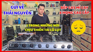 Bếp Gas Nấu Mì Cay 8 Họng Cao Cấp LỬA THƯỜNG TIẾT KIỆM GAS Gửi Về Thái Nguyên Trong Mùa Mưa Bão