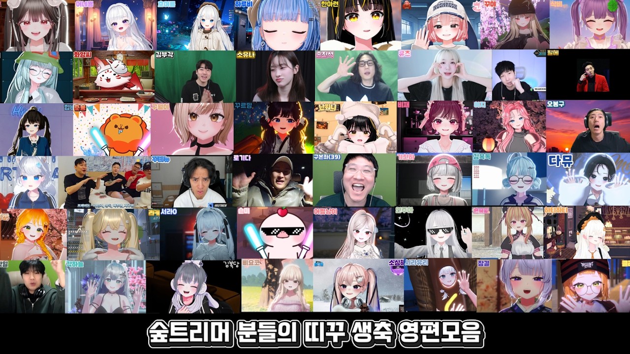 스트리머분들의 띠꾸 생일 축하 영상편지 모음