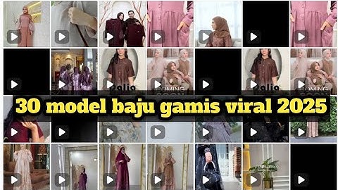 30 pilihan model baju gamis terbaru 2025