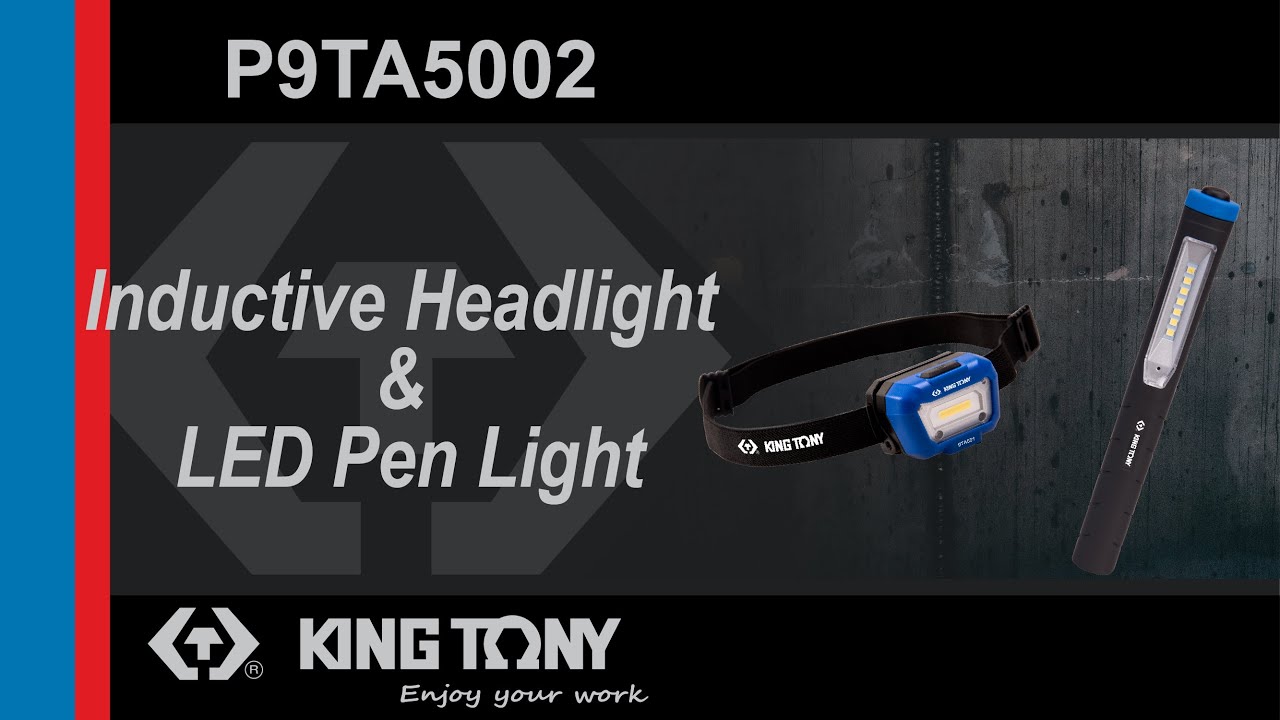 KING TONYP9TA5002 200 Lumen COB LED Inductive Headlight & 120 Lumen LED Pen Light YouTube