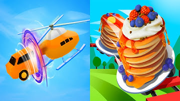 Shape shifting VS Pancake Run 🚗🍕🍔 All Levels Gameplay Android, ios (Part 30)