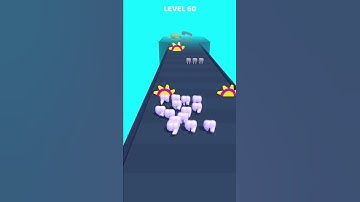 Tooth Run 😁 60 Level Gameplay Walkthrough | Best Android, iOS Games #shorts