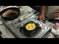 Making egg half fry