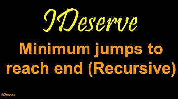 Programming Interview Question: Minimum Jumps Recursive Approach