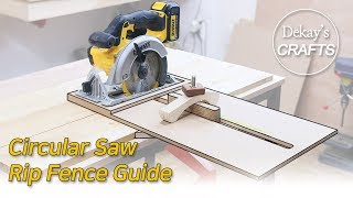 Circular Saw Rip Fence Guide : Unlimited length│woodworks