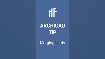 Merging fields  #archicad