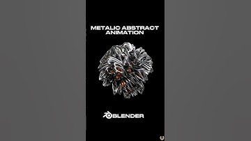 Metalic abstract animation in Blender          #3d #blender3d #b3d #Blender #tutorials #tutorial3d