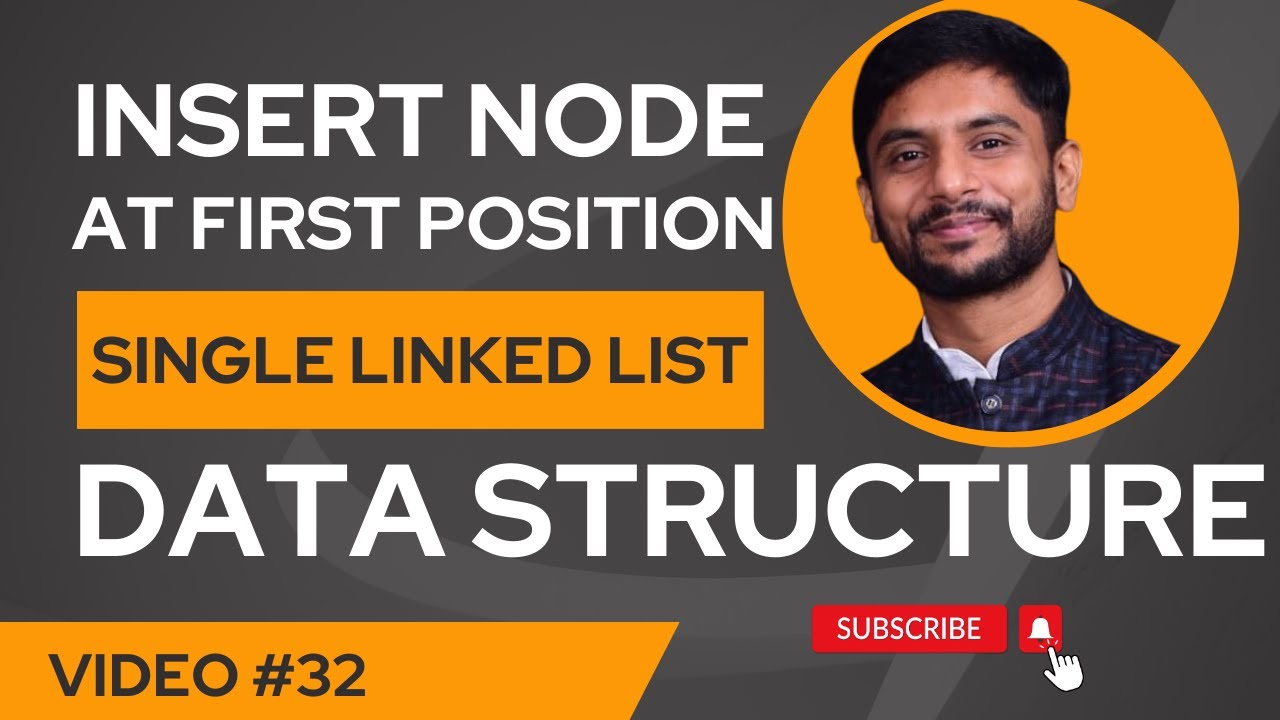 Insert Node at First Position | Single Linked List | Data Structure ...