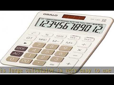 Desktop Calculator Large LCD Display 12 Digit Number Big Button Tax Financial Accounting Calculator
