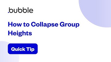How to Collapse Group Heights | Bubble Quick Tip
