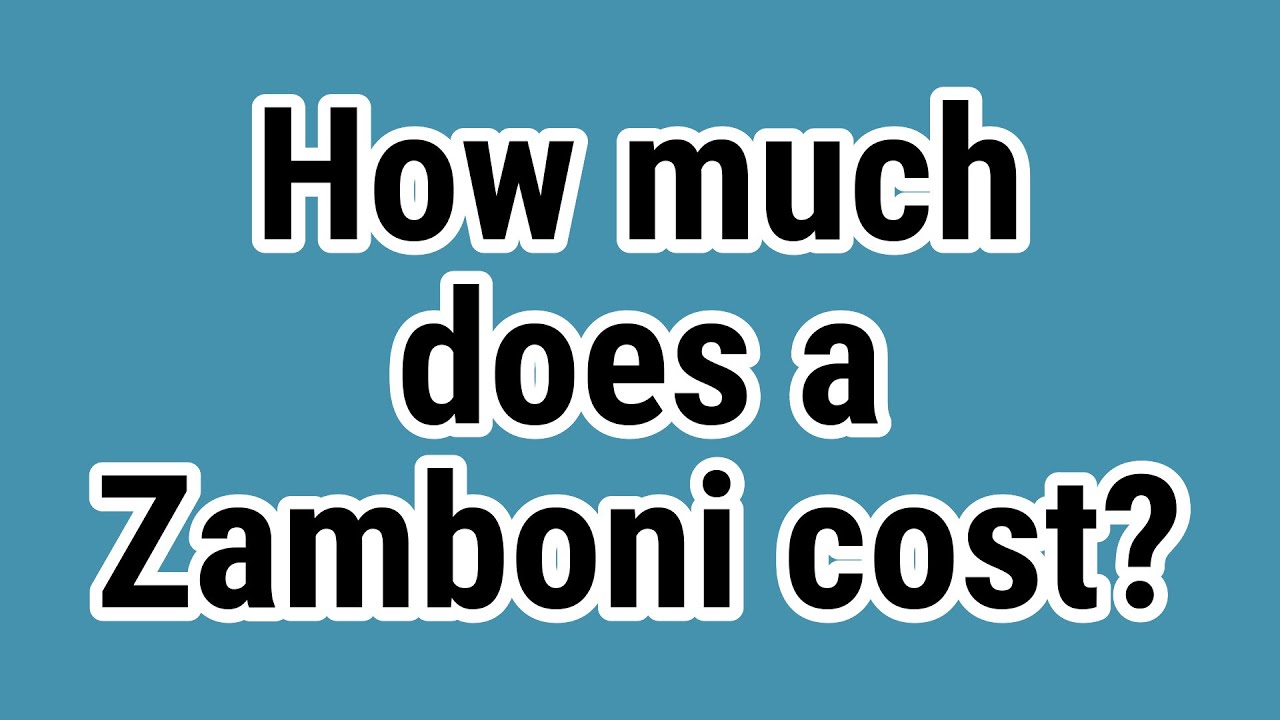 How Much Does A Zamboni Cost?