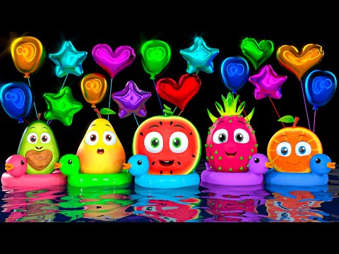 Raw Raw Boat Song More Baby Sensory Animation, Music And Dance! Funky Fruits For Kids
