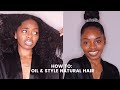 How To: Oil and Style Natural Hair