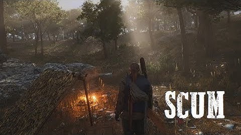 SCUM // How to Build a Shelter & Storage Box, Every Step, Easy!