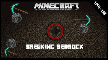 !!! BREAKING BEDROCK MINECRAFT ( 1.14 - 1.15 )!!!  TUTORIAL  [ no mods ] [survival]